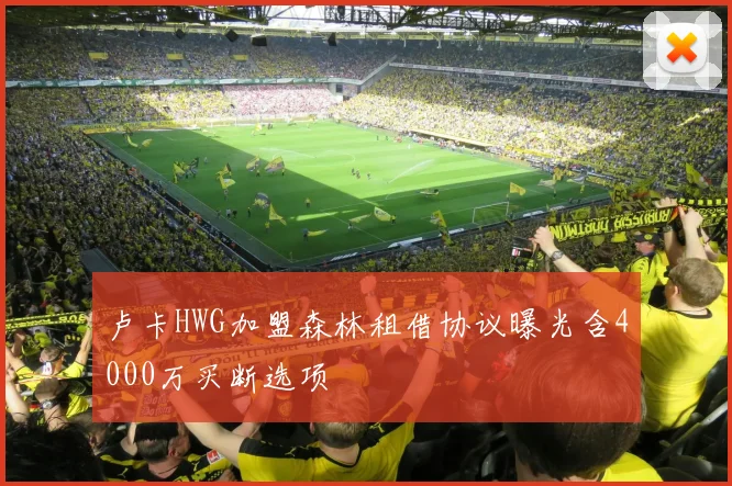 卢卡HWG加盟森林租借协议曝光含4000万买断选项